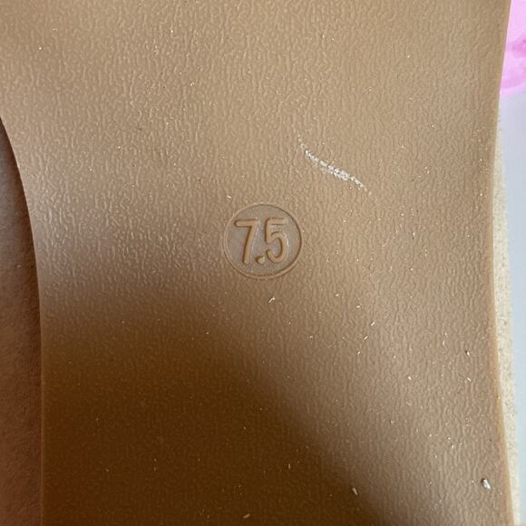 Joie Wevenly Beige Tan Suede Loafer Platform Heels Size 7.5 - Picture 16 of 16